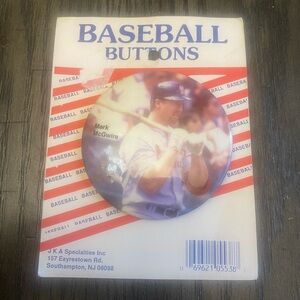 Mark McGwire 1995 Baseball Button